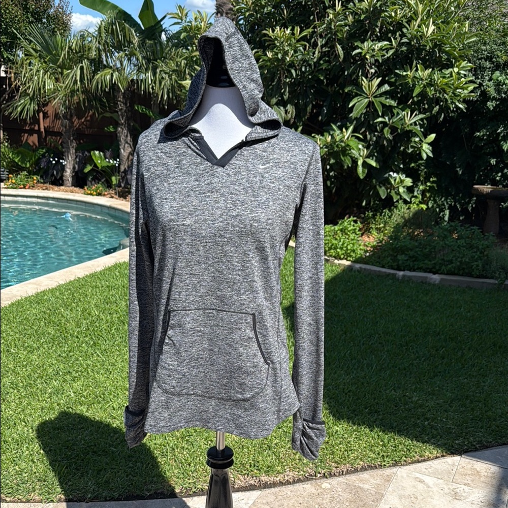 Nike Gray Relaxed Hoodie Sweatshirt